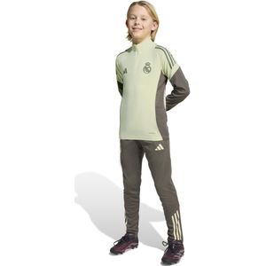 adidas Real Madrid Trainingspak 1/4-Zip 2025-2026 Kids Lichtgroen Grijs