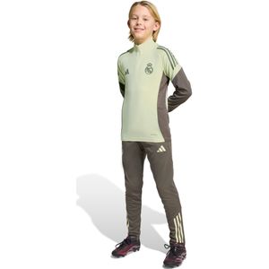 adidas Real Madrid Trainingspak 1/4-Zip 2025-2026 Kids Lichtgroen Grijs