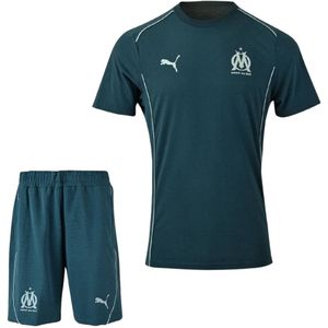 PUMA Olympique Marseille Casuals Zomerset 2024-2025 Donkerblauw Lichtblauw