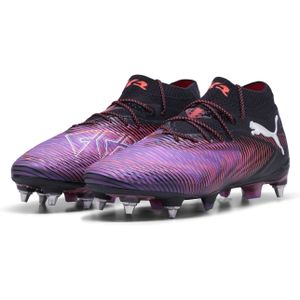 PUMA Future 8 Ultimate IJzeren-Nop Voetbalschoenen (SG) Zwart Paars Rood