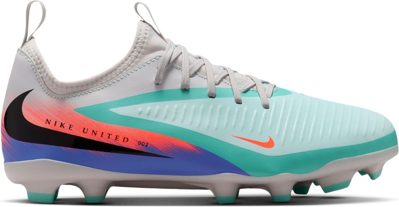 Nike United Jr. Phantom 6 Low Academy voetbalschoenen voor kids (meerdere ondergronden) - Groen