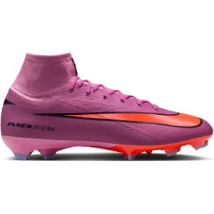 Nike Zoom Mercurial Superfly 10 Pro Gras Voetbalschoenen (FG) Roze Felrood Lichtblauw