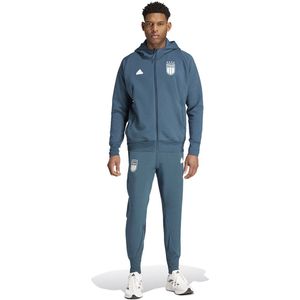 adidas Italië Travel Trainingspak 2024-2026 Donkergroen Wit