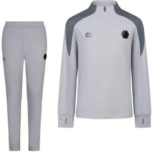 Cruyff Mellite Trainingspak 1/4-Zip Kids Lichtgrijs