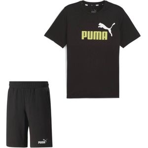 PUMA Essentials+ 2 Logo Zomerset Zwart Lichtgeel Wit GrijsPUMA Essentials+ 2 Logo Zomerset Zwart Lichtgeel Wit Grijs