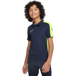 Nike Dri-Fit Academy 23 Polo Kids Donkerblauw Geel Wit