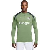 Nike - Chelsea Strike - Trainingstrui - Grijsgroen Donkergroen - 1/4-Zip