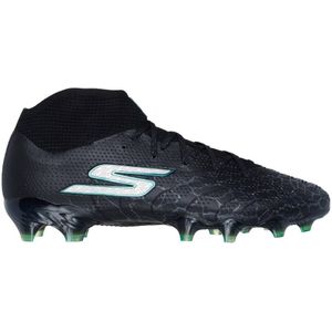 Skechers SKX 01 1.5 Elite High Gras Voetbalschoenen (FG) Zwart Zilver