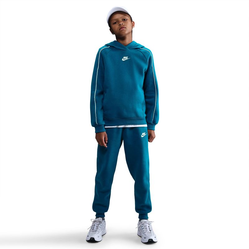 Nike - Club Fleece - Trainingspak - Donkerblauw Wit