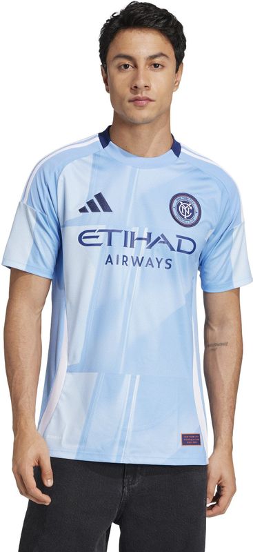 adidas - New York City FC - Thuisshirt - Marineblauw - Oranje - Polyester