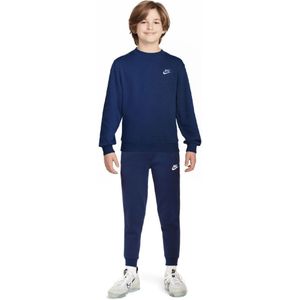 Nike Sportswear Club Fleece Crew Trainingspak Kids Donkerblauw Wit