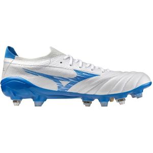 Mizuno Morelia Neo IV Beta Elite IJzeren-Nop Voetbalschoenen (SG) Wit Blauw