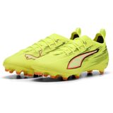 PUMA ULTRA 6 PRO FG/AG voetbalschoenen, Zwart/Rood/Geel, Maat 29