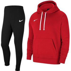 Nike Park 20 Fleece Hoodie Trainingspak Rood Zwart