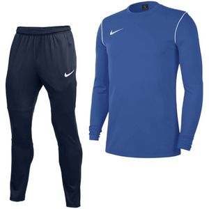 Nike Park 20 Crew Trainingspak Blauw Wit