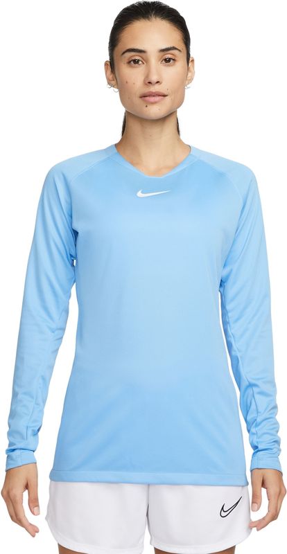 Nike - Dri-Fit Park - Sportshirt - Blauw Wit - 100% Gerecycled Polyester