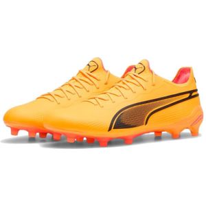 PUMA King Ultimate Gras / Kunstgras Voetbalschoenen (MG) Oranje Zwart Roze