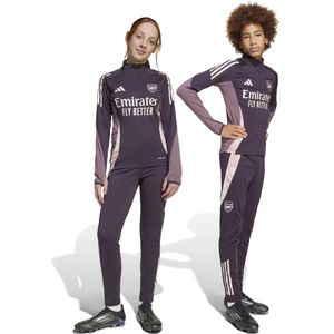 adidas Arsenal Trainingspak 1/4-Zip 2024-2025 Kids Donkerpaars Beige Paars