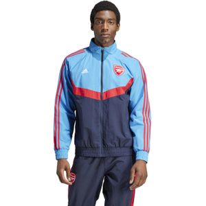 adidas Arsenal Woven Trainingsjack 2023-2024 Blauw Donkerblauw Rood