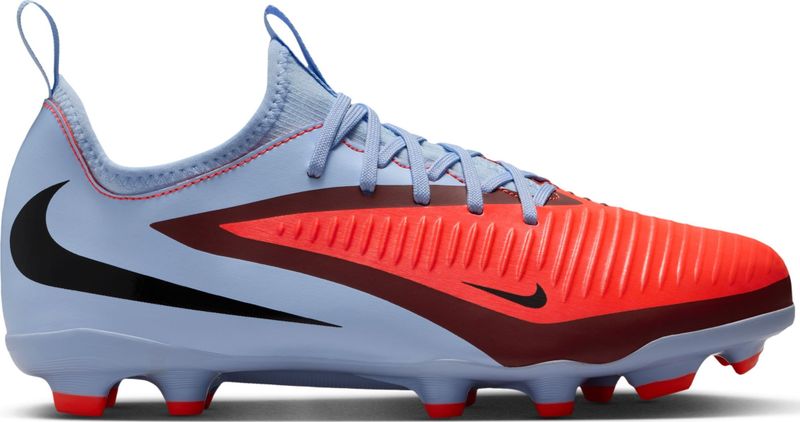 Nike Phantom 6 Low Academy - Voetbalschoenen - Lichtblauw Felrood Zwart - Kids