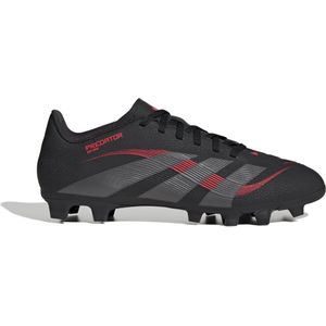 adidas Predator Club Gras / Kunstgras Voetbalschoenen (MG) Zwart Grijs Rood