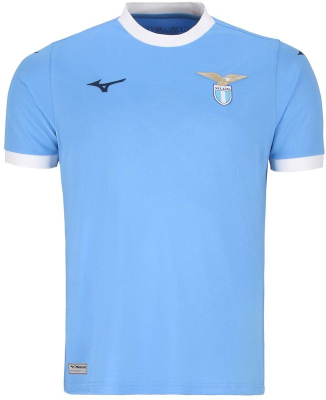 Mizuno - S.S. Lazio 25/26 - Thuis T-shirt - Korte Mouwen