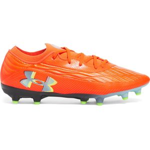 Under Armour - Magnetico Pro 4.0 - Gras Voetbalschoenen - Oranje Grijs Neongeel