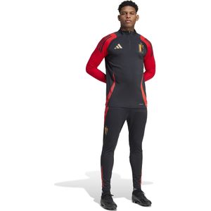 adidas België Trainingspak 1/4-Zip 2024-2026 Zwart Rood Goud