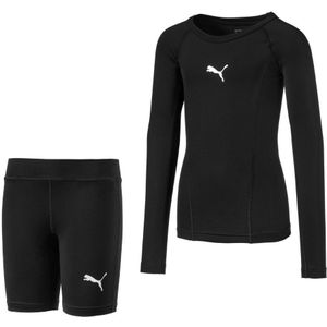 PUMA teamLIGA Baselayer Trainingsset Kids Zwart Zwart