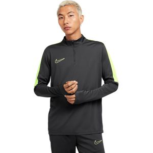 Nike Academy 23 Trainingstrui 1/4-Zip Donkergrijs Lichtgroen