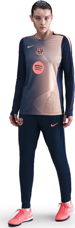 Nike - FC Barcelona Strike - Trainingsbroek - Donkerblauw Oranje - Dames