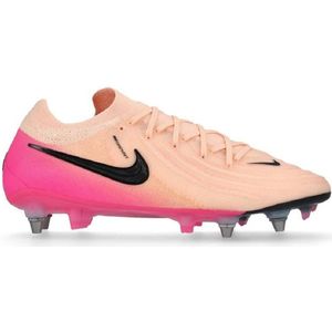 Nike Phantom GX II Elite IJzeren-Nop Voetbalschoenen (SG) Pro Player Zalmroze Felroze Zwart