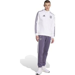 adidas Manchester United Urban Purist Joggingpak Hooded 2025-2026 Wit Paars
