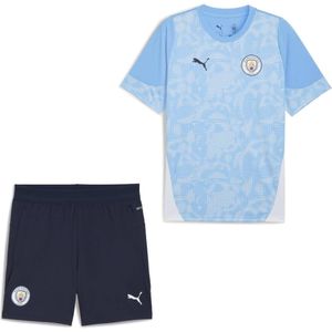 PUMA Manchester City Trainingsset 2025-2026 Kids Lichtblauw Donkerblauw Wit