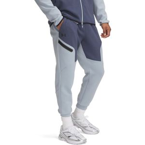 Under Armour - Unstoppable Fleece - Joggingbroek - Lichtblauw/Donkerblauw/Zwart - Dubbellaagse, Sneldrogend Materiaal