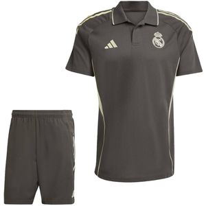 adidas Real Madrid Polo Zomerset 2025-2026 Grijs Lichtgroen