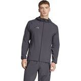 adidas Tiro 25 Vis Tech Pro Hooded Trainingsjack Donkergrijs Zwart