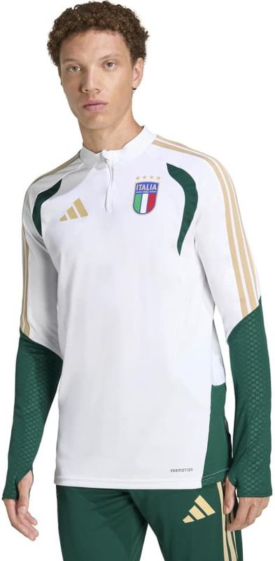 adidas Italië Trainingstrui 1/4-Zip 2026-2028 Wit