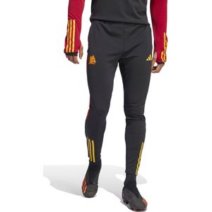 adidas AS Roma Trainingsbroek 2023-2024 Zwart Donkerrood