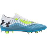 Under Armour Shadow Elite 2.0 Gras Voetbalschoenen (FG) Wit Blauw Geel