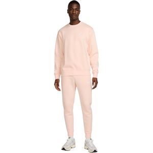 Nike Sportswear Club Fleece Crew Trainingspak Lichtroze Wit