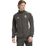 adidas - Real Madrid - Trainingsjack - Grijs Lichtgroen - 100% Gerecycled Polyester