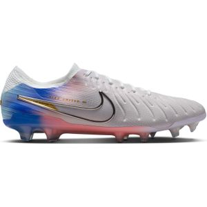 Nike Tiempo Legend 10 Elite Gras Voetbalschoenen (FG) Grijs Blauw Roze