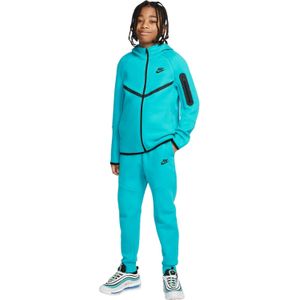 Nike Tech Fleece Sportswear Trainingspak Kids Turquoise Zwart