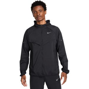 Nike Stride UV Hardloopjack Dri-Fit - Zwart/Reflecterend Zilver