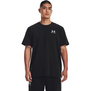 Under Armour Heavyweight T-Shirt Logo Zwart Wit