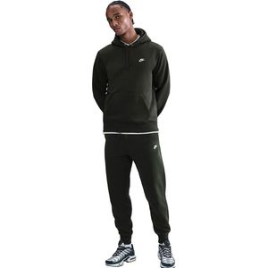 Nike Sportswear Club Fleece Joggingpak Hooded Donkergroen Wit