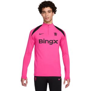 Nike Chelsea Strike Trainingstrui 1/4-Zip 2024-2025 Roze Zwart