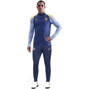 Nike Atletico Madrid Strike Trainingspak 1/4-Zip 2025-2026 Donkerpaars Donkerblauw Geel