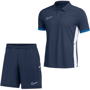 Nike Academy 25 Polo Trainingsset Donkerblauw Blauw Wit